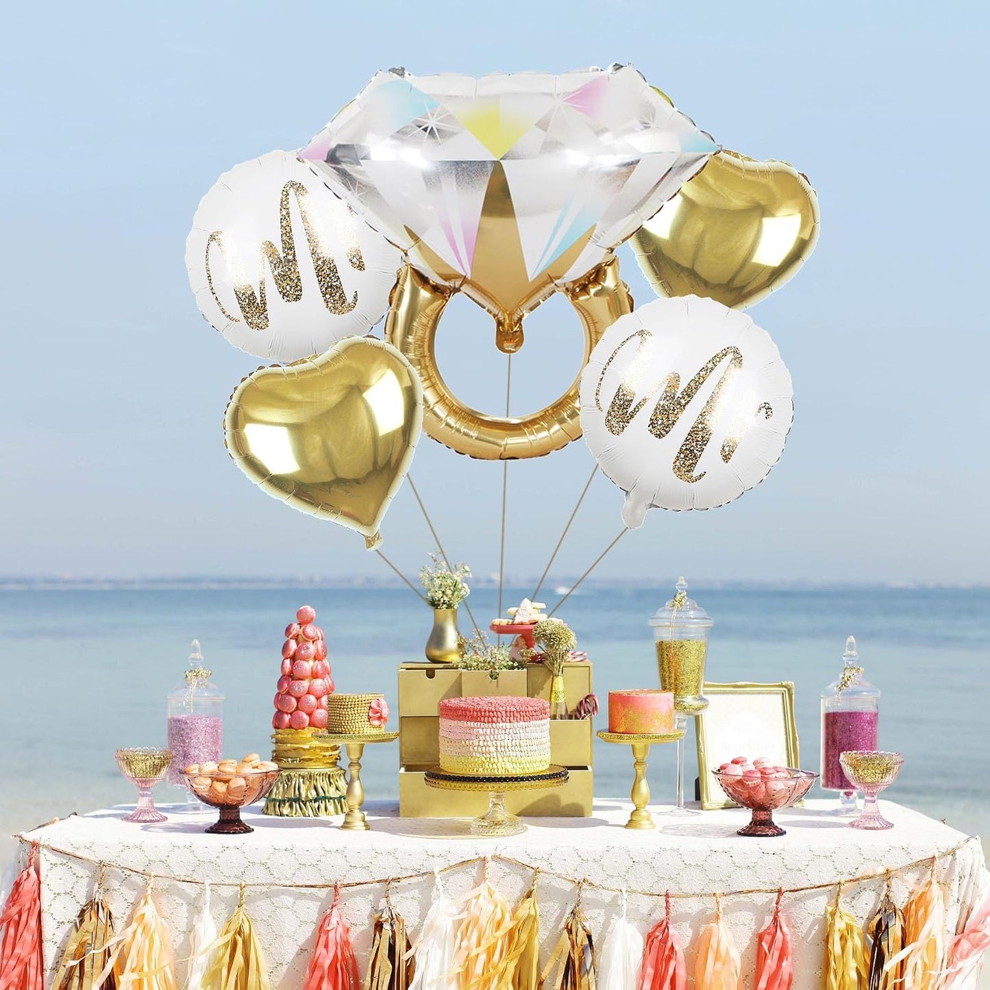 Globo Foil Anillo de Diamante 61×68 cm