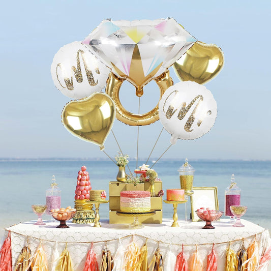 Globo Foil Anillo de Diamante 61×68 cm