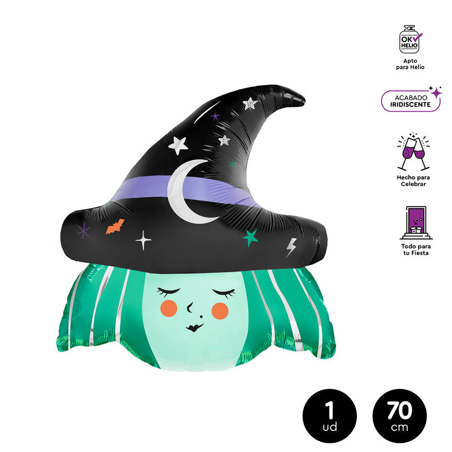 Globo Bruja Halloween 70 cm
