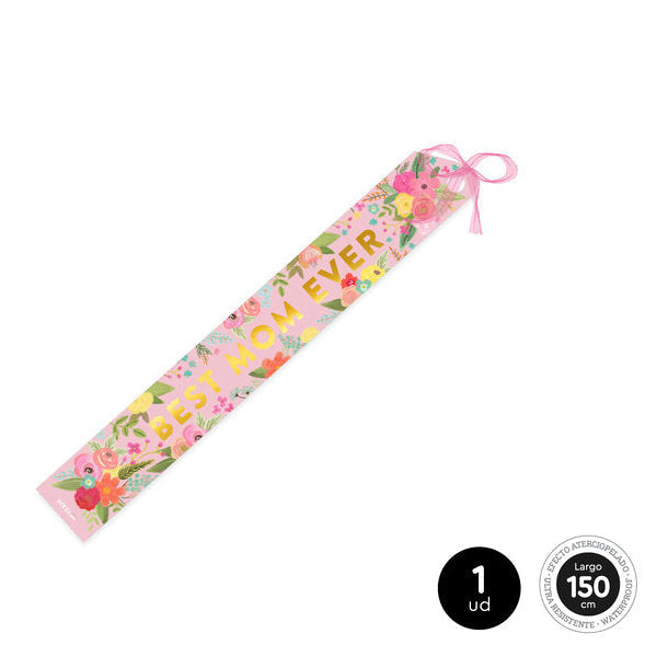 Banda ''Best Mom Ever'' 150 x 10 cm