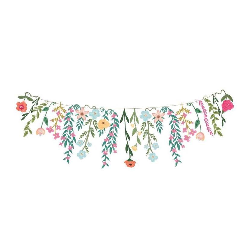 Guirnalda Floral Carton 22 Piezas 3m