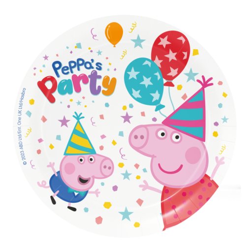 Platos Peppa Pig Party 18cm 8uds
