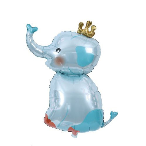 Globo Foil Elefante con Corona 82 x 100 cm