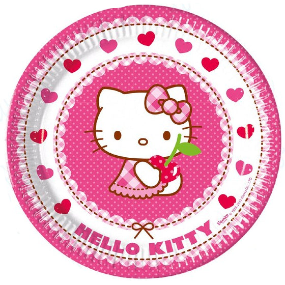 Platos de papel Hello Kitty 6 uds