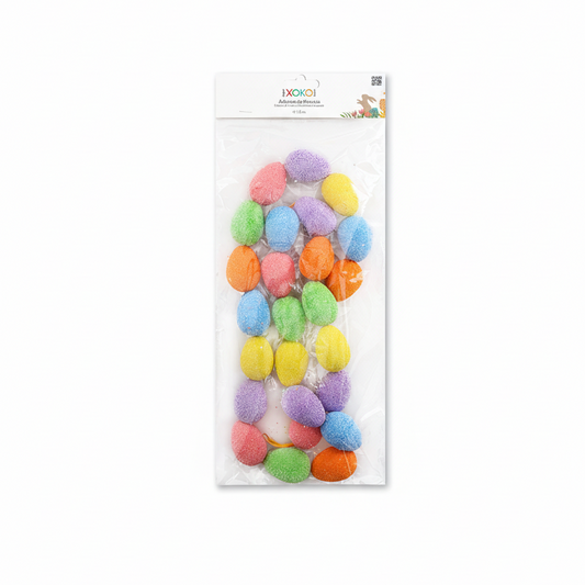 ADORNO CADENA DE HUEVOS PASCUA 3*5CM
