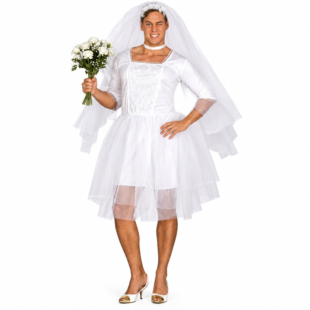 Disfraz de Novia de Tul para Hombre