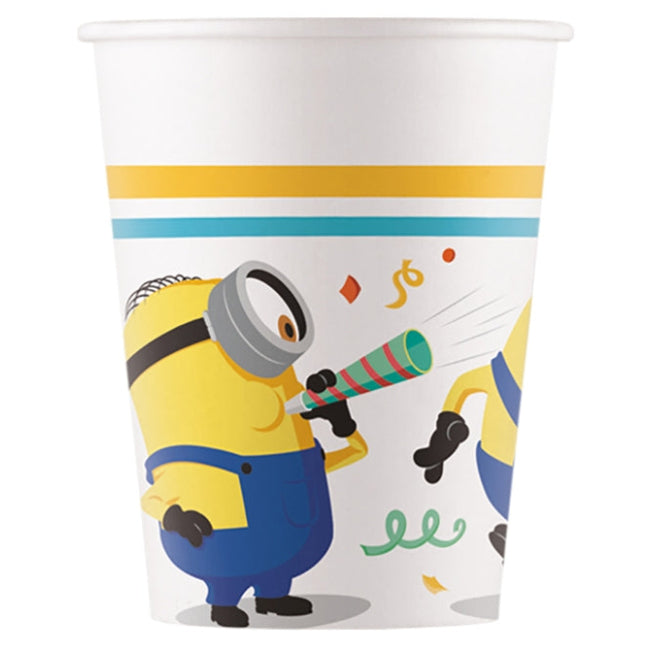 Vasos de Papel Minions Spirit 200ml Pack 8 uds