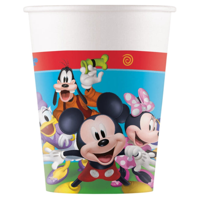Vasos de Papel Mickey Rock House 200ml Pack 8 uds