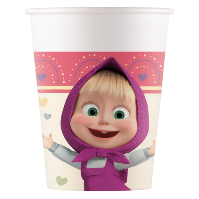 Vasos de Papel Masha Dulce 200ml Pack 8 uds