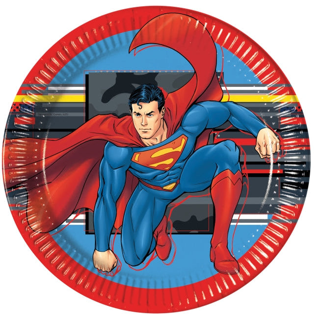 Platos Superman 23cm 8uds