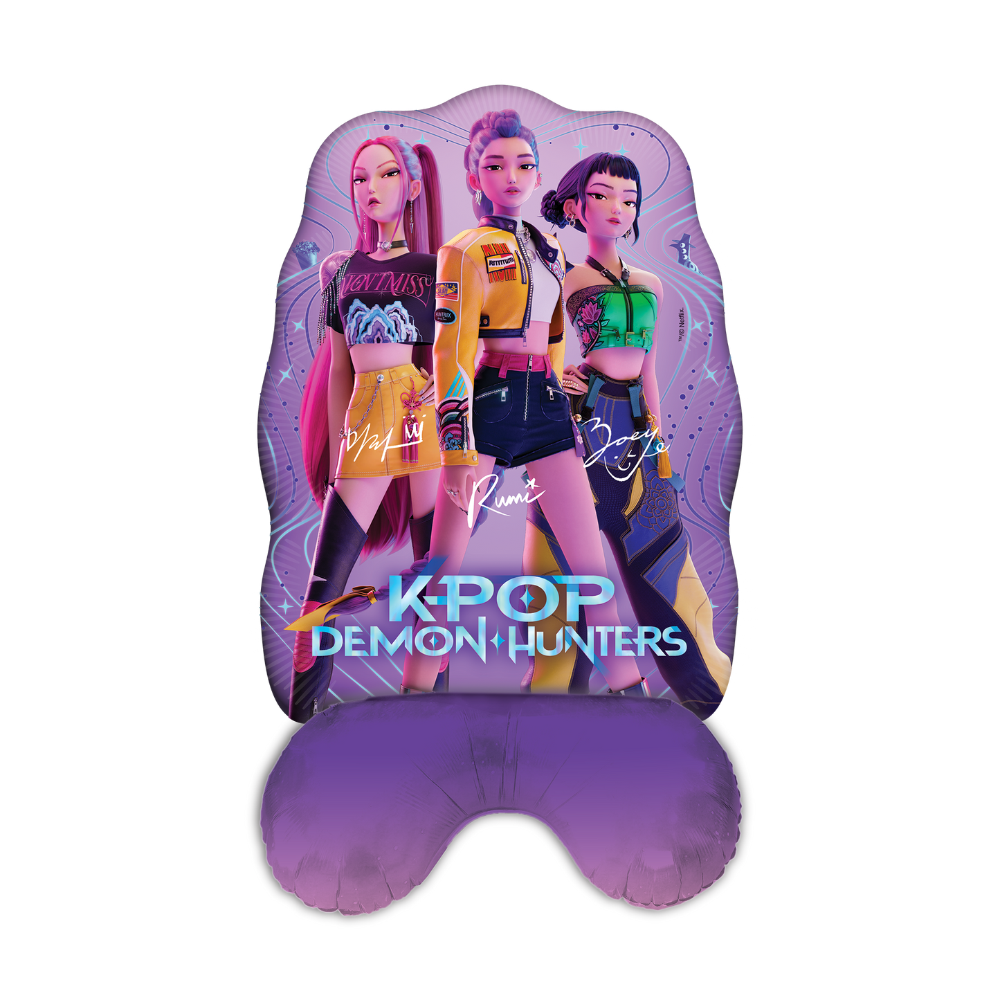 Globo Super Forma K-Pop Demon Hunters con Base 73x103 cm