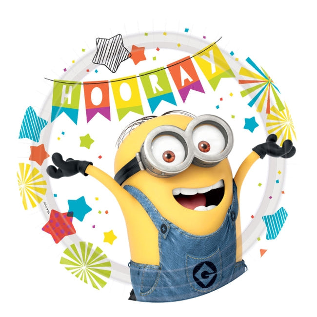 Platos 23cm Minions 8uds