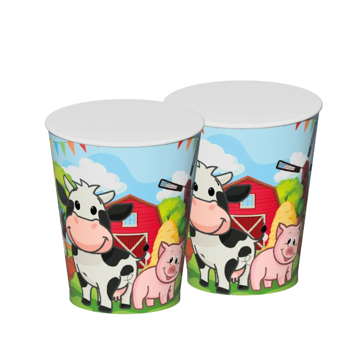 Vasos de Cartón Granja 270 ml 8 uds