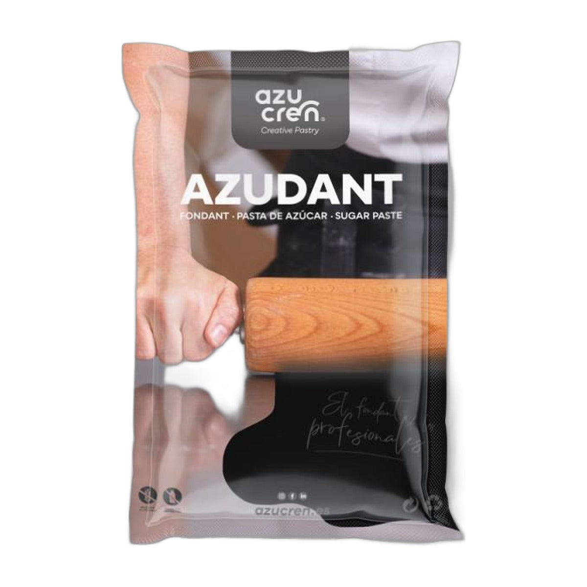 Fondant Azudant para Tartas y Modelado 1 kg - Negro