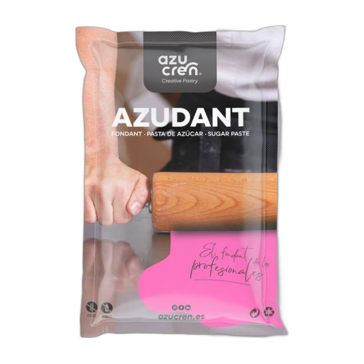 Fondant Azudant para Tartas y Modelado 1 kg - Fucsia