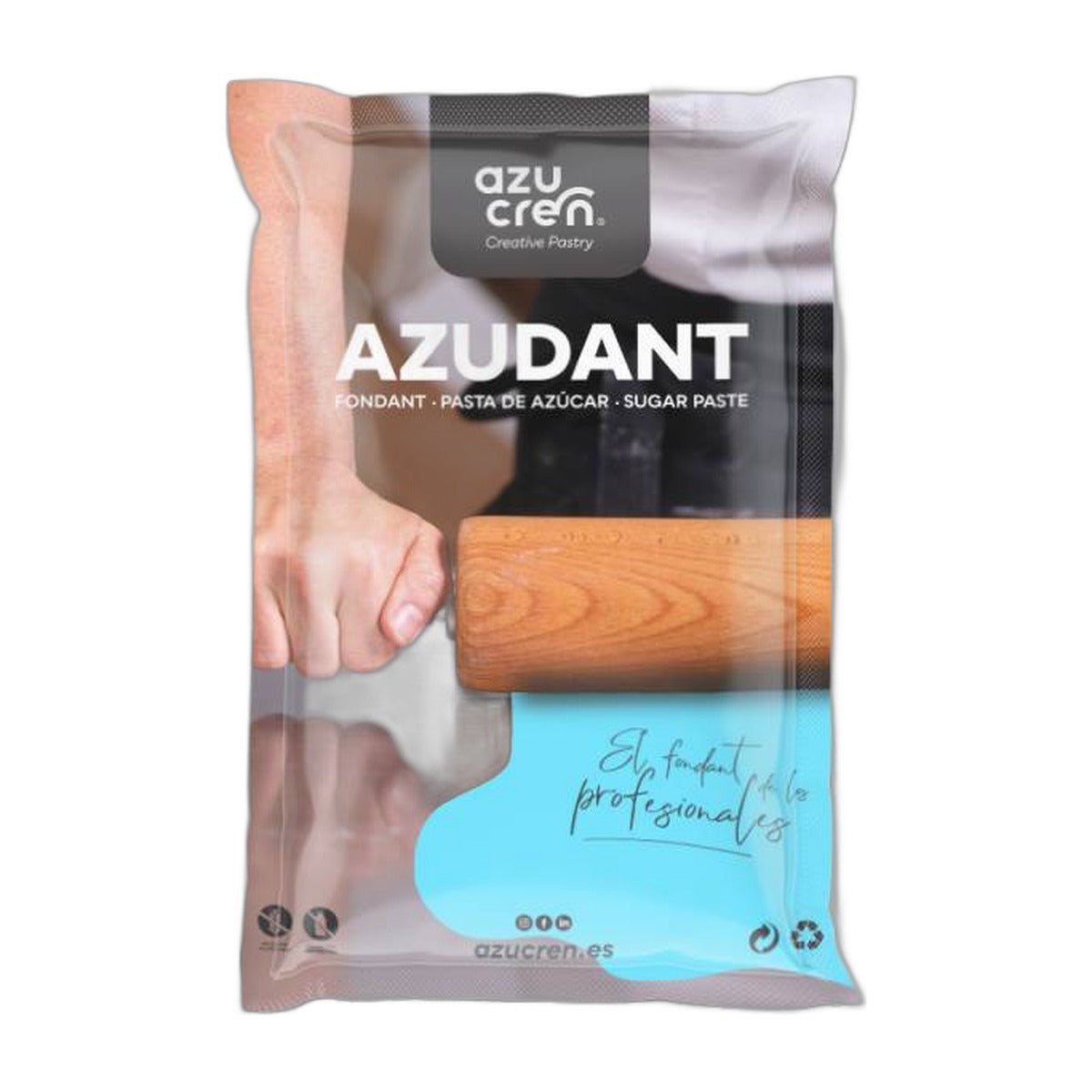 Fondant Azudant para Tartas y Modelado 1 kg - Azul Cielo