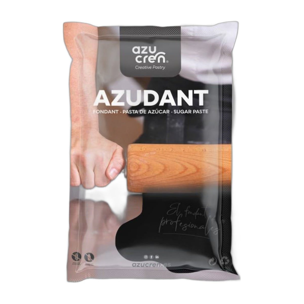 Fondant Azudant para Tartas y Modelado 2 kg - Negro