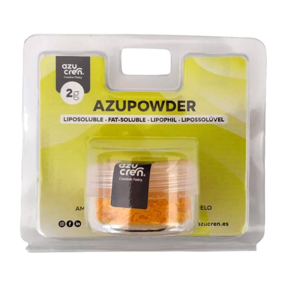 Azupowder Colorante en Polvo Liposoluble Concentrado 2 g - Amarillo