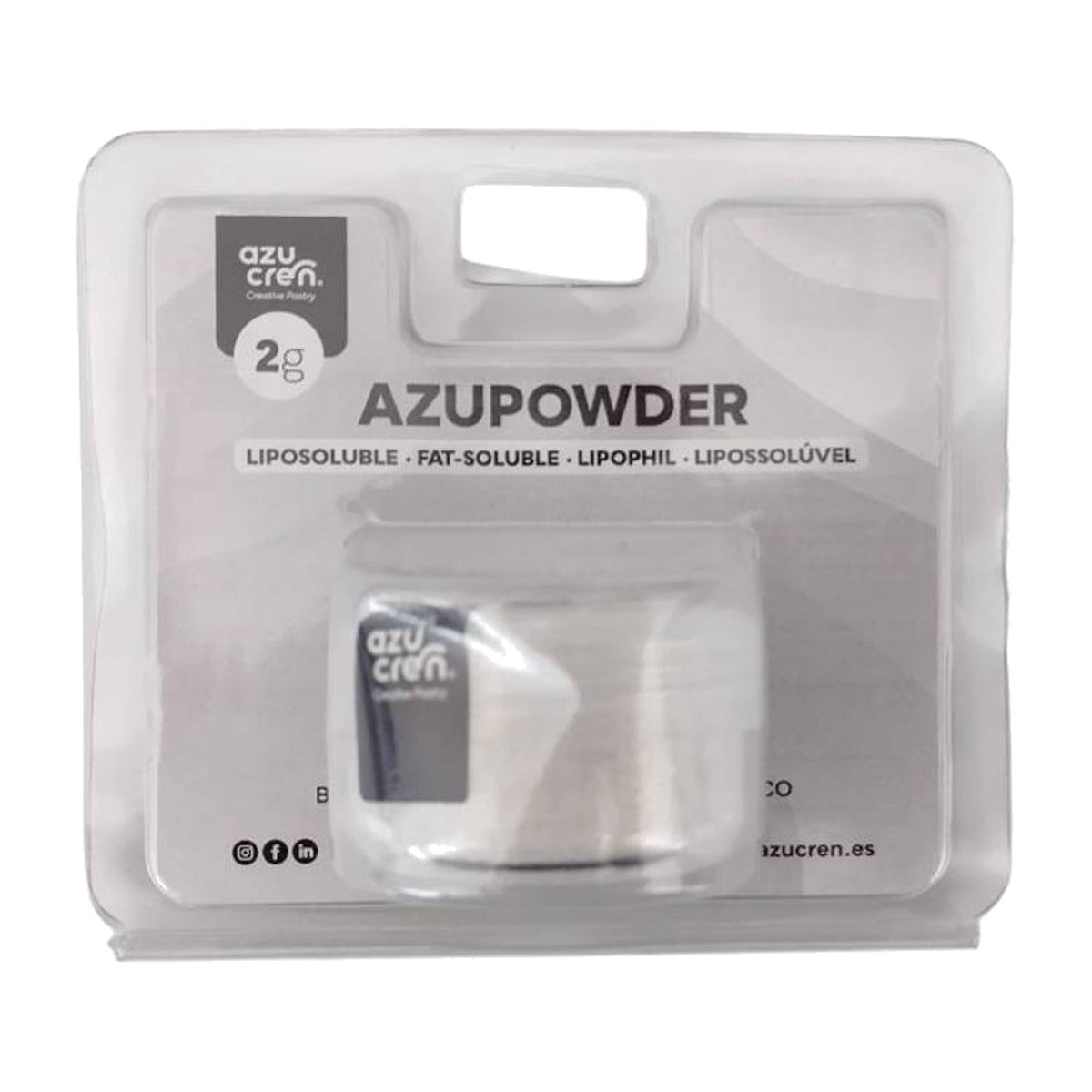 Azupowder Colorante en Polvo Liposoluble Concentrado 2 g - Blanco