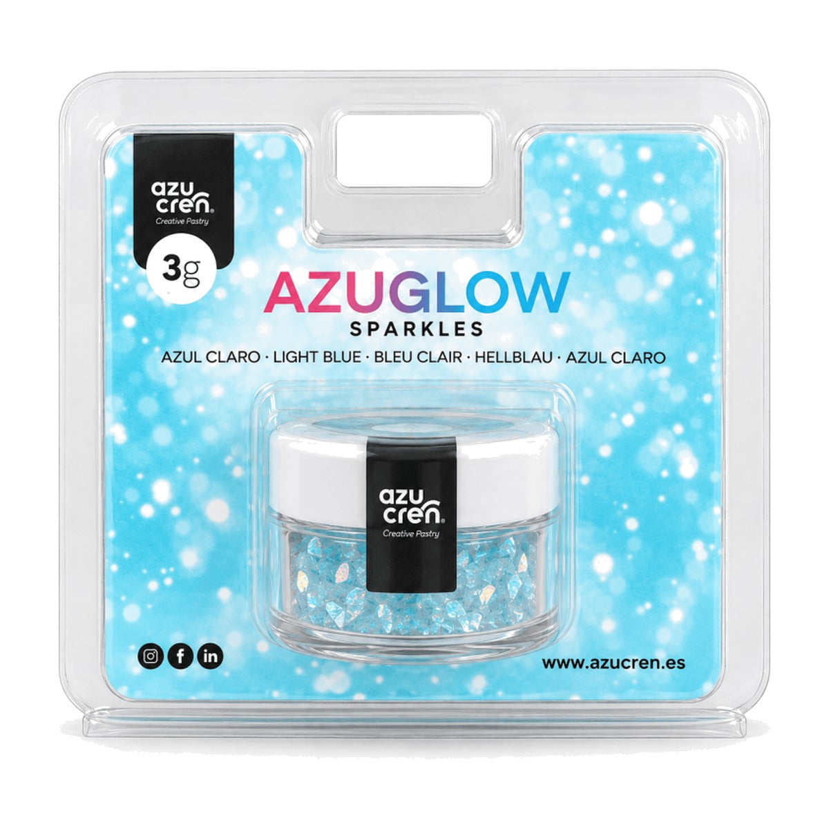 Azuglow Colorante en Polvo Brillante 3 g - Azul Claro