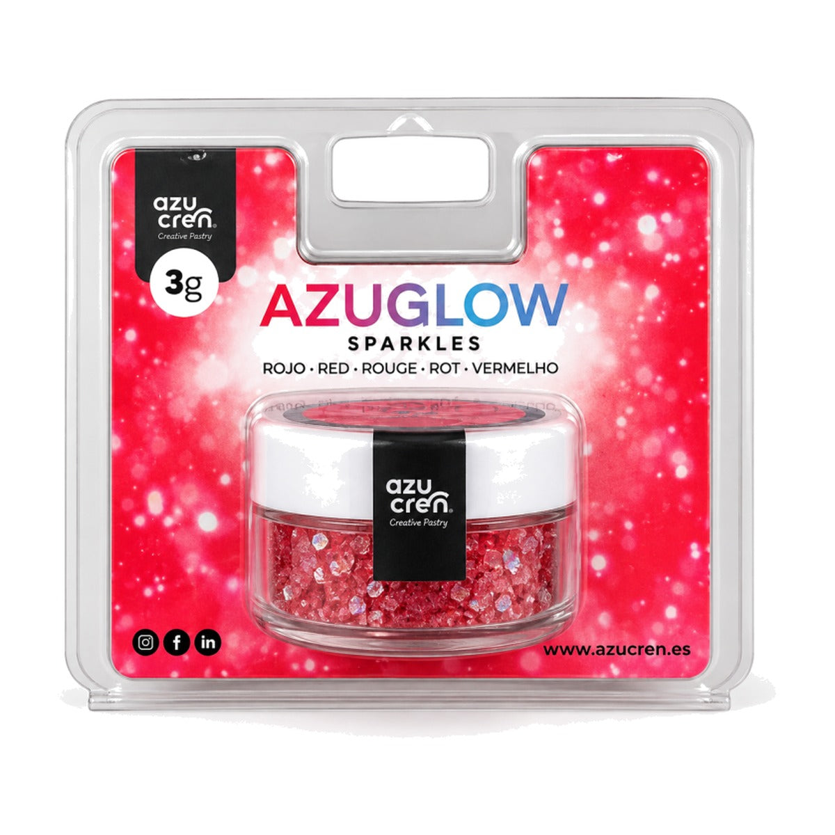 Azuglow Colorante en Polvo Brillante 3 g - Rojo