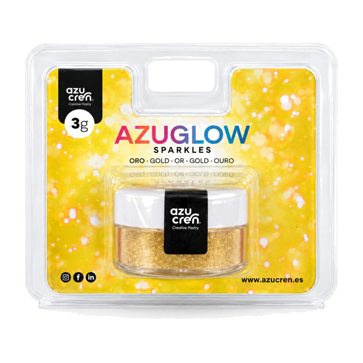 Azuglow Colorante en Polvo Brillante 3 g - Oro