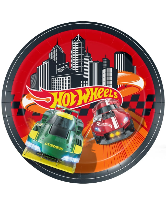 Platos 23 cm Hot Wheels 8 Uds