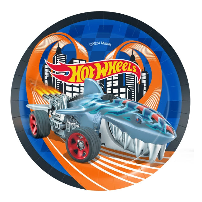Platos 18 cm Hot Wheels 8 Uds