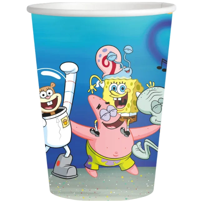Vasos Papel Bob Esponja 250 ml 8 uds