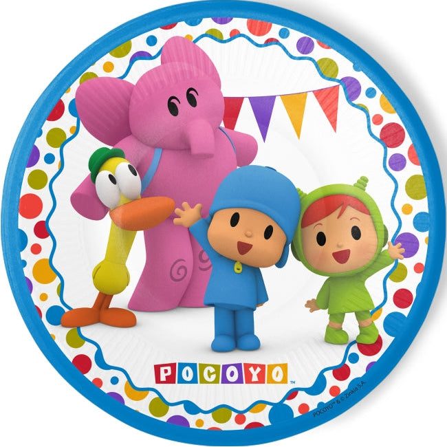 Platos Pocoyo 23cm 8uds