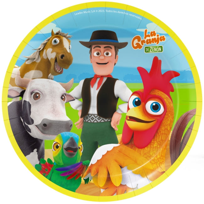 Platos La Granja de Zenón 23cm 8uds