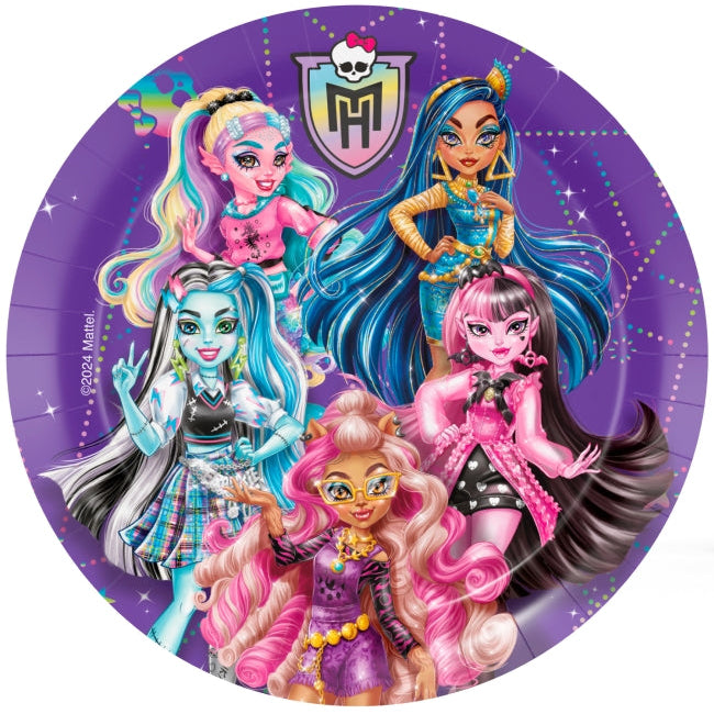 Platos Monster High 23cm 8uds
