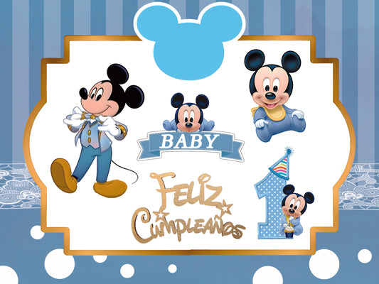 Marco Cuadrado Photocall | Cumpleaños Mickey & Minnie