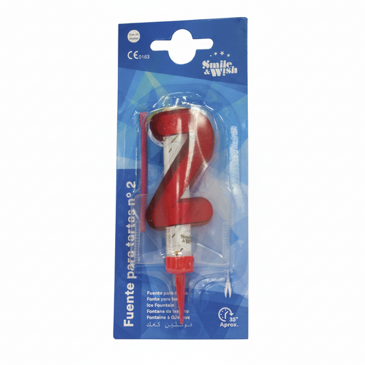 Bengala Número 0-9 Plata 7cm - Vela Sparkler