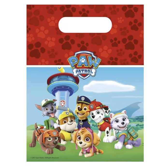 Bolsas Paw Patrol 6uds