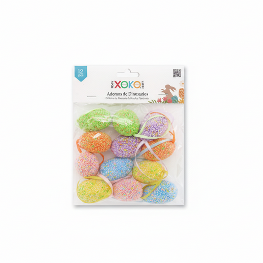 Colgante Huevo de Pascua 3x4 cm Pack 12 uds