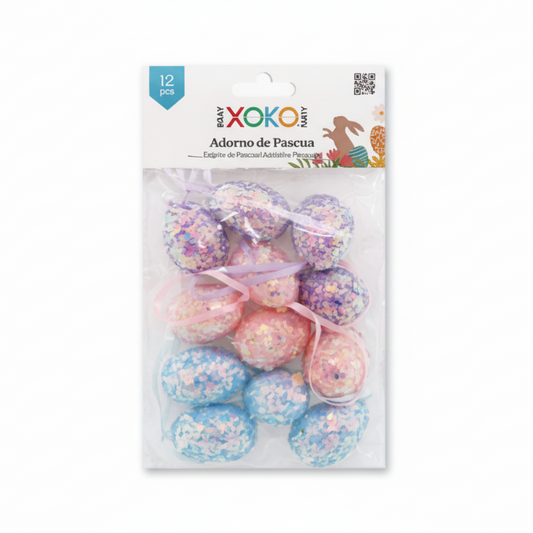 COLGANTE HUEVO PASCUA MACARON 3*4CM
