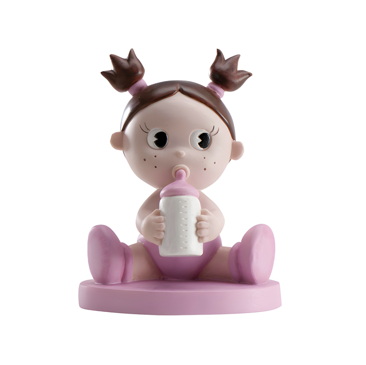 Figura Tarta Bautizo Bebé con Biberón 10 cm