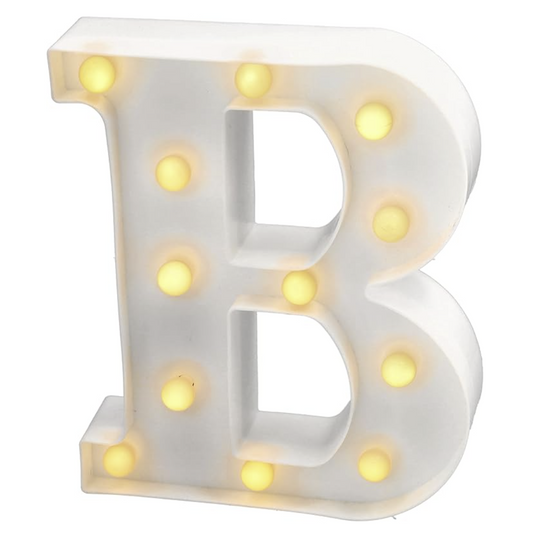 Letra Luminosa LED Luz Blanca Cálida 22x14 cm | A-Z