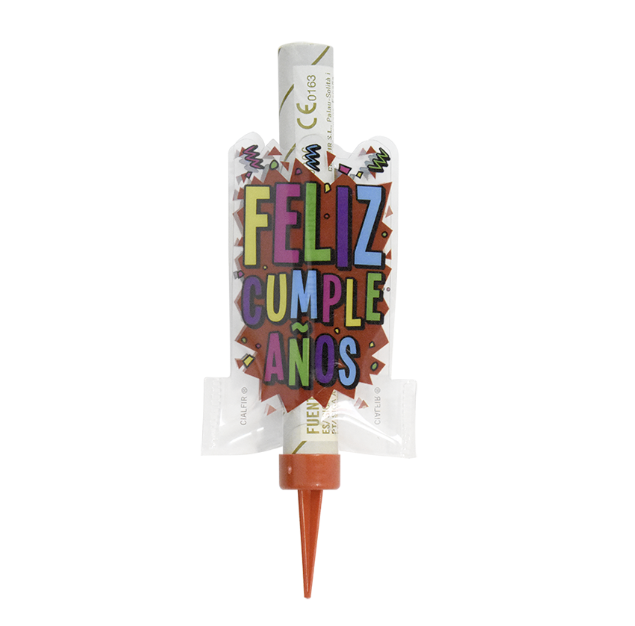 Fuente Pastel Feliz Cumpleaños Luz Dorada