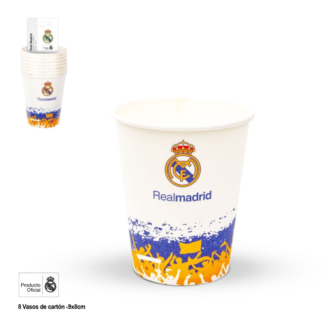 Vasos Real Madrid Afición 8 Uds