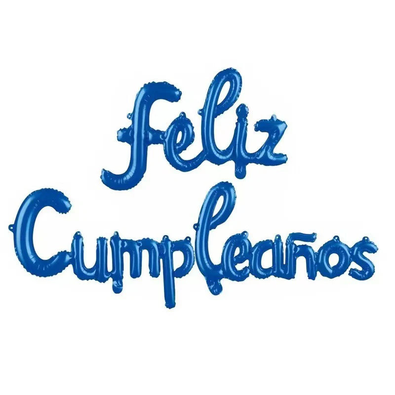 Globos de Foil con Letras 'Feliz Cumpleaños' 45 cm