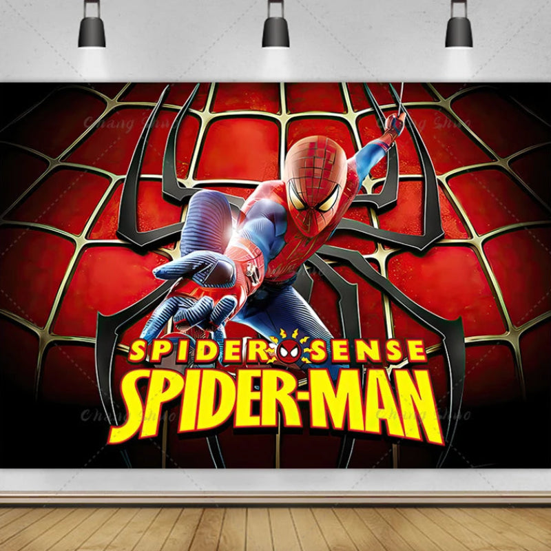 PANCARTA FONDO SPIDERMAN TELA 100*150CM