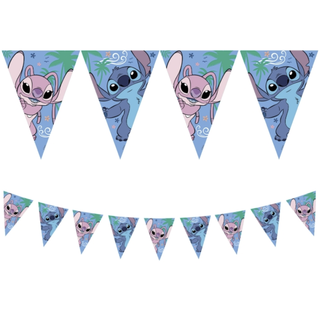 Bandérin Stitch y Angel 2,3m