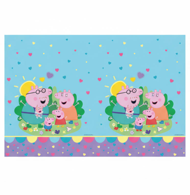 Mantel Plastico Peppa Pig 120x180cm | Fiesta Infantil