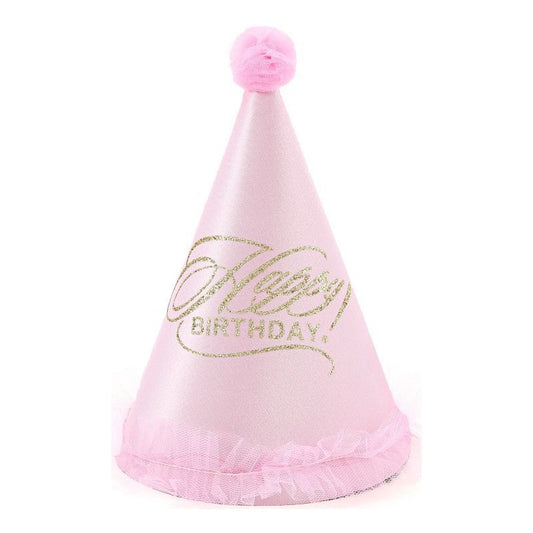 Gorro Happy Birthday con Plumas 17 x 23 cm
