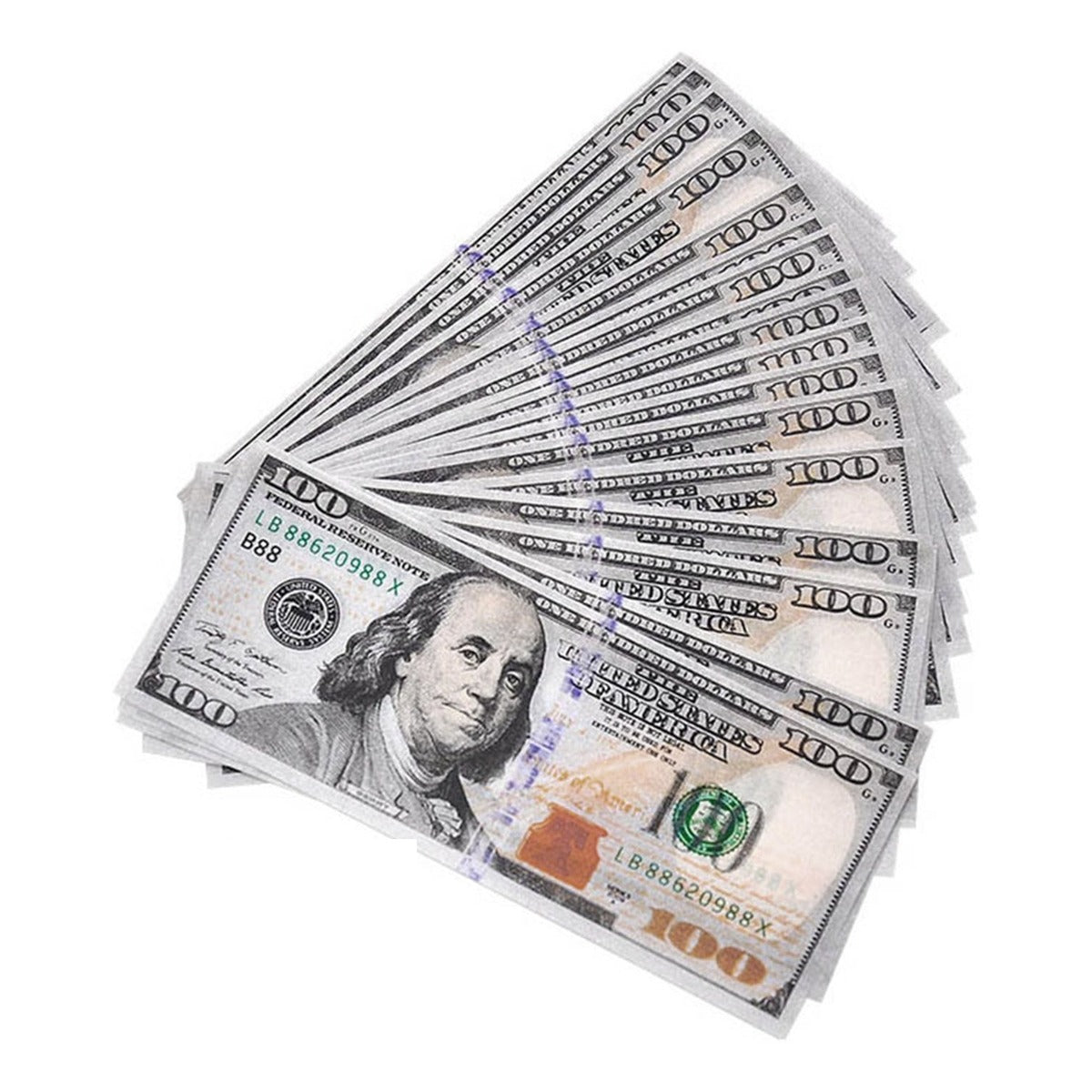Billetes de Juguete Dólar 100 uds Recambio para Pistola de Billetes