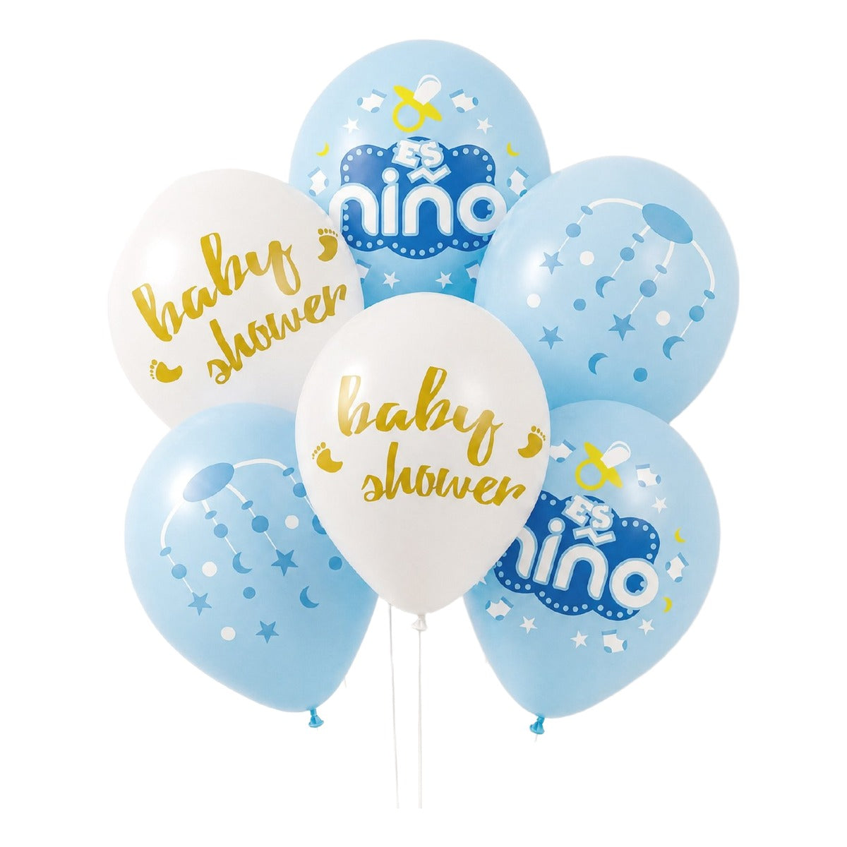 Globos Látex Baby Shower 40 cm 6 uds