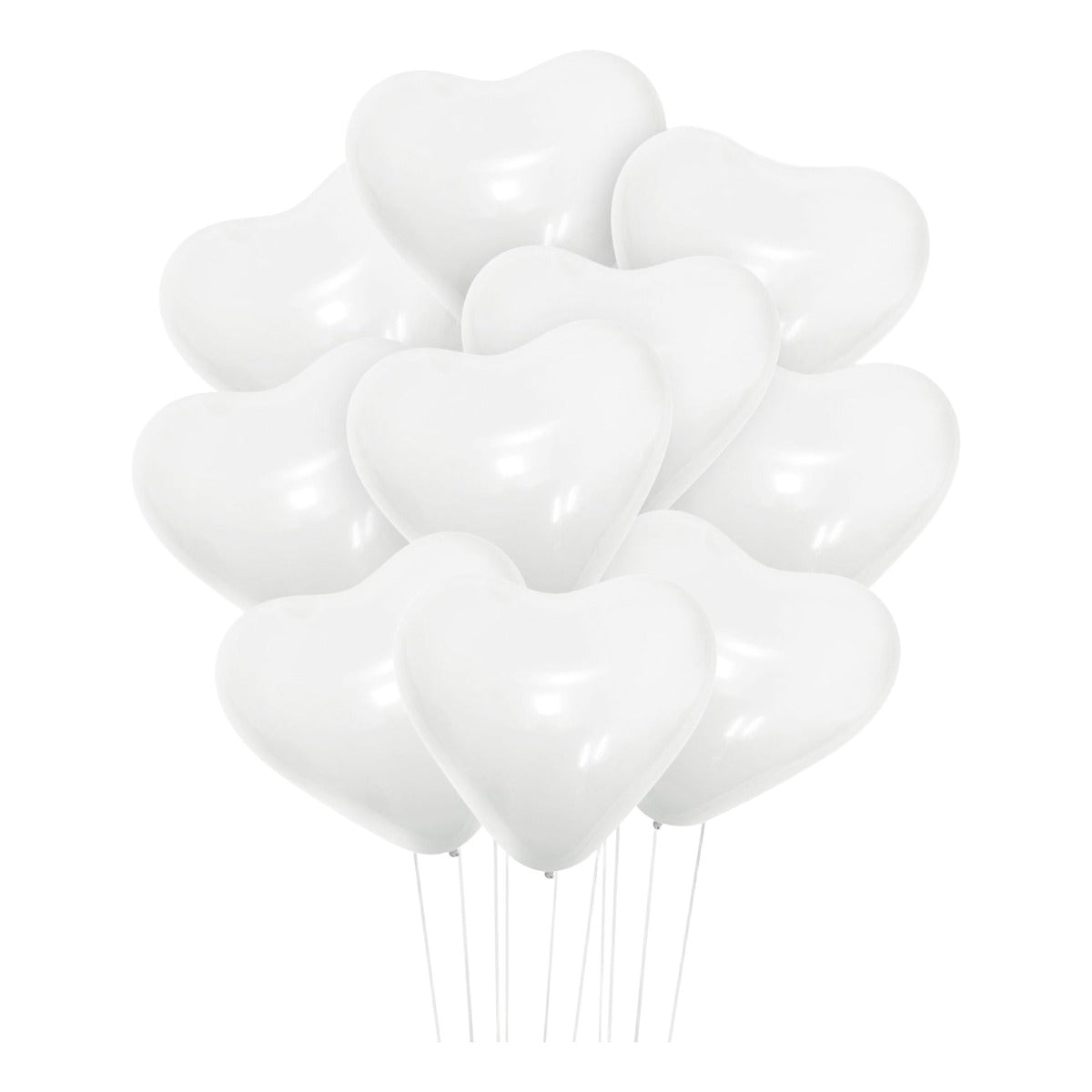 Globos Látex Corazón 25 cm 10 uds