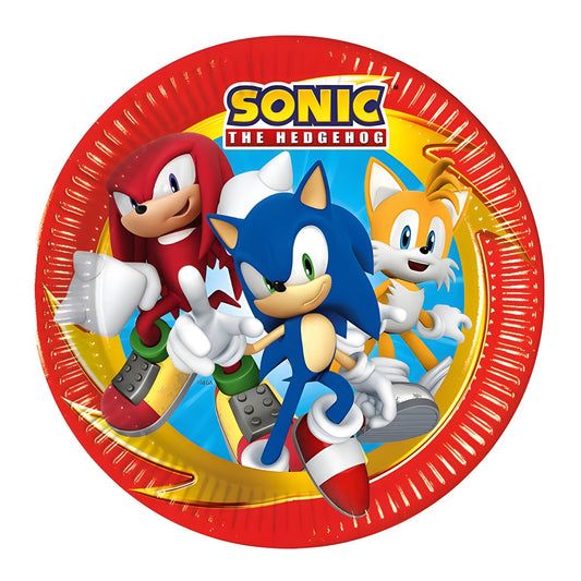 Platos Sonic 8 uds - 20cm y 23cm